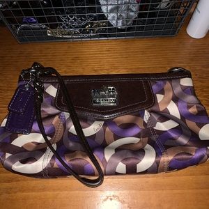 Large Coach wristlet